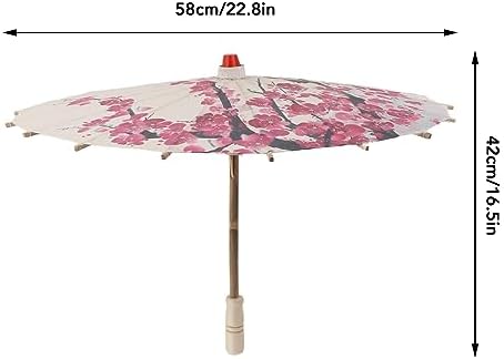 Sonew Chinese Oiled Paper Parasol with Wood Handle 1