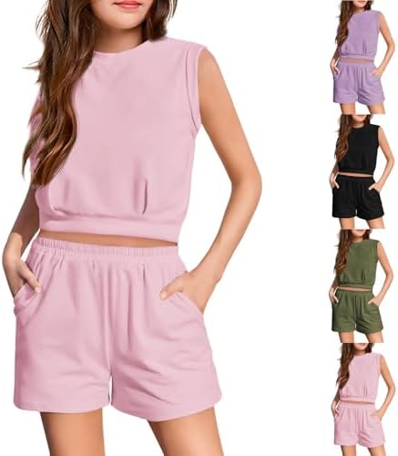 2 Piece Tank Top Shorts Set for 18-24 Month Girls