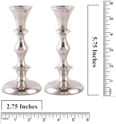 RELY Silver Candle Holder Set of 2