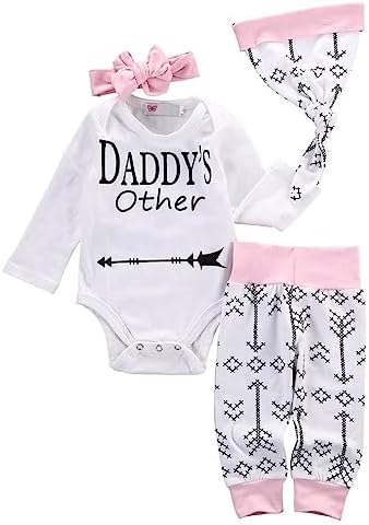 Unisex 4Pcs Newborn Baby Pajamas Set with Hat