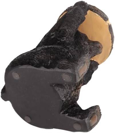Needzo Black Bear Candlestick Holder Rustic Cabin Decor 1