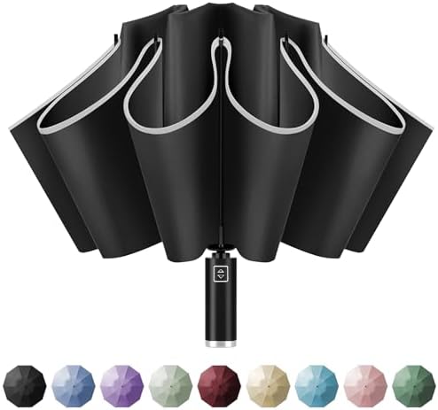 Yoobure Inverted Travel Umbrella Windproof UV Protection