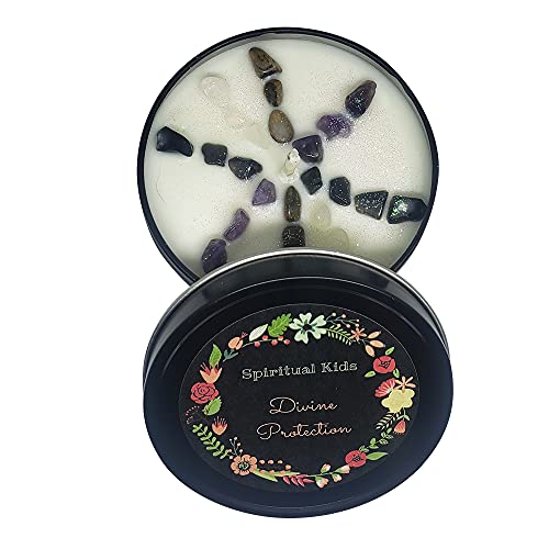 Divine Guidance Crystal Candle 8 Oz Tin