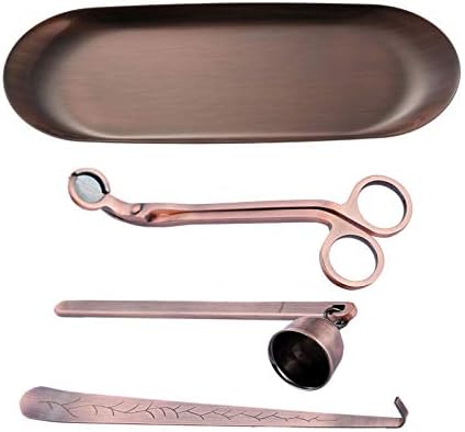 MUXSAM 4 in 1 Candle Accessory Set - Red Bronze 1