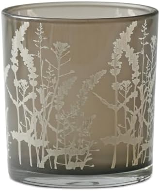 Wildflower Glass Votive Candle Holders Set of 3