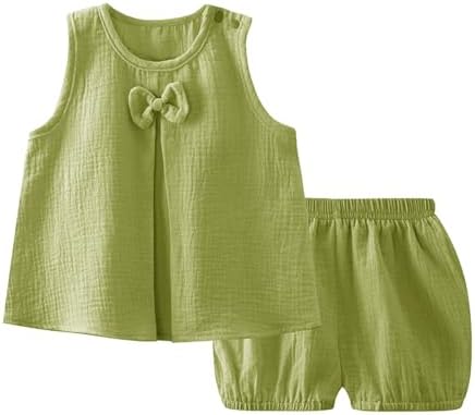 Baby Girl Twin Skirt Suit Spring Summer Breathable