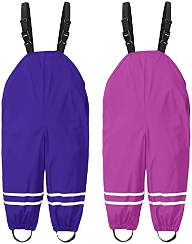 RNTOP Waterproof Rain Pants for Toddler Kids 1
