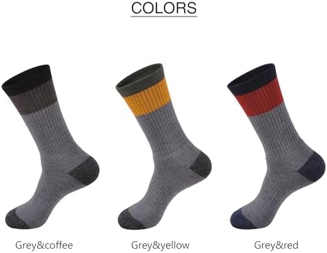 GKX Mens Merino Wool Hiking Socks 9-11 10-13