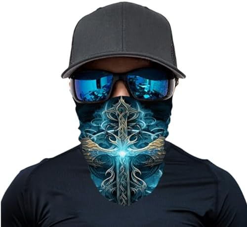 GLUDEAR 4 Pack Reusable Face Bandanas for Men Women 1