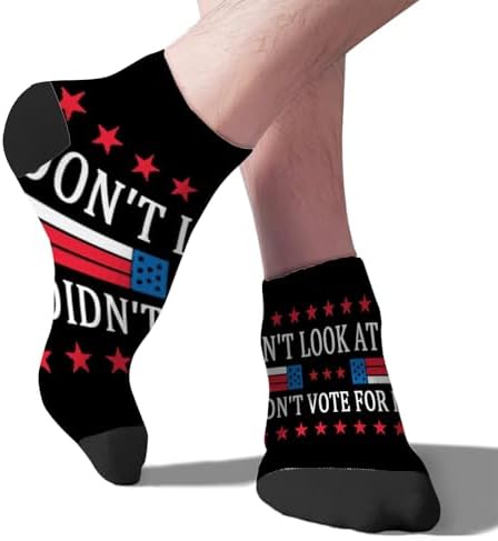 Dont Look At Me I Didnt Vote For Him Mens Casual Socks