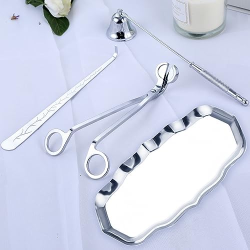 MUXSAM 4-in-1 Candle Care Tool Kit Silver