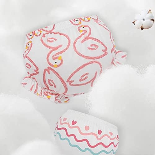 Cute Baby Girl Panty Covers 4 Pack Soft Toddler Briefs