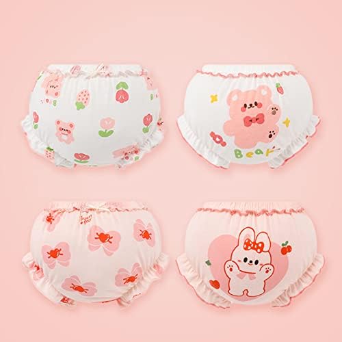Newborn Baby Girls Diaper Cover Cute Ruffle Bloomers 4 Pack