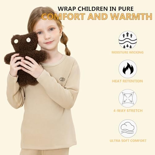 Beno Tiger Girls Thermal Underwear Set 1