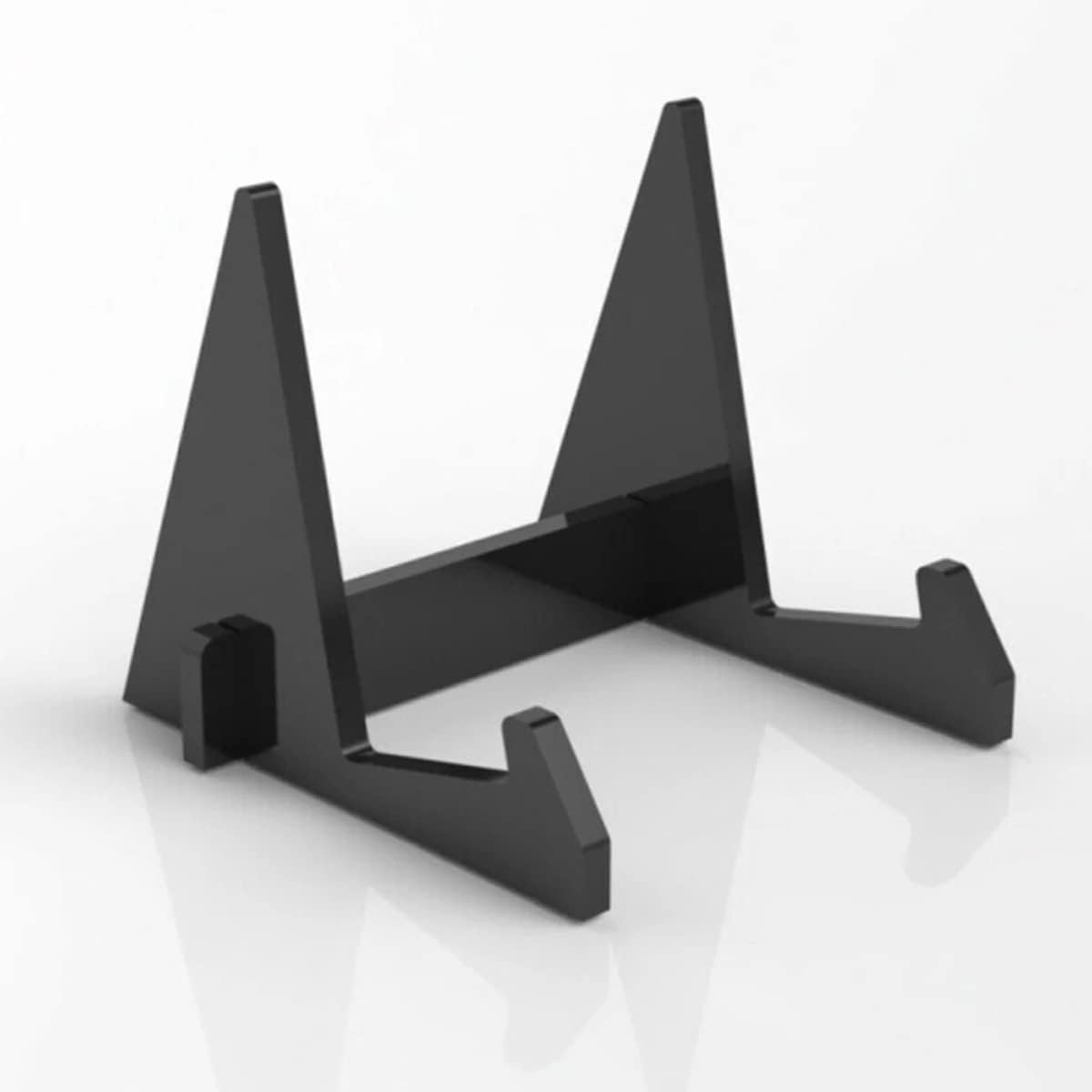 1Pc Acrylic Book Display Stand with Detachable Design - Black