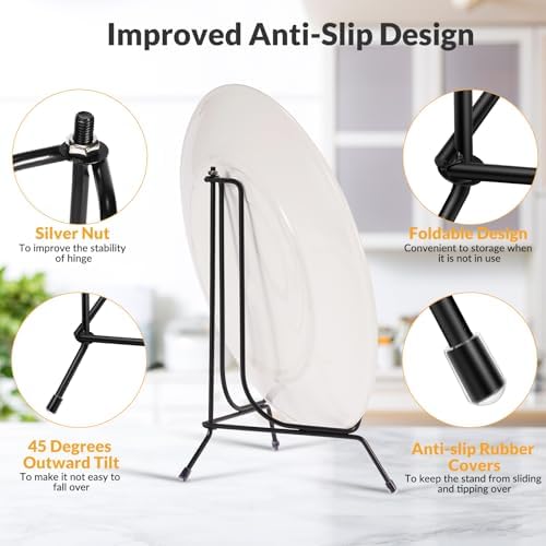 2 Pack Anti-Slip Plate Stands for Display 1