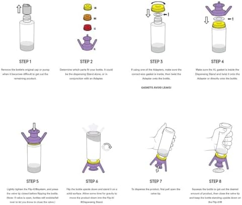 Flip-It Vibrant Bottle Emptying Kit 6-Pack