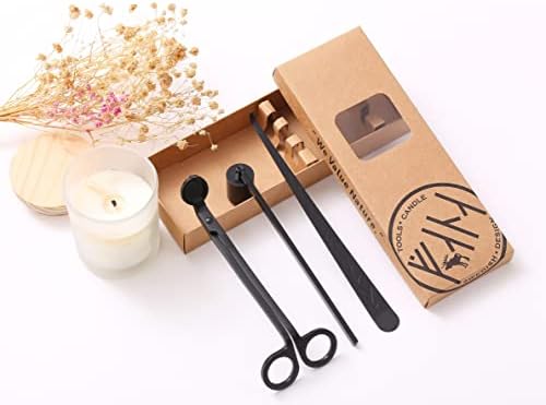 BEDOGO 3 in 1 Candle Accessory Set - Black 1