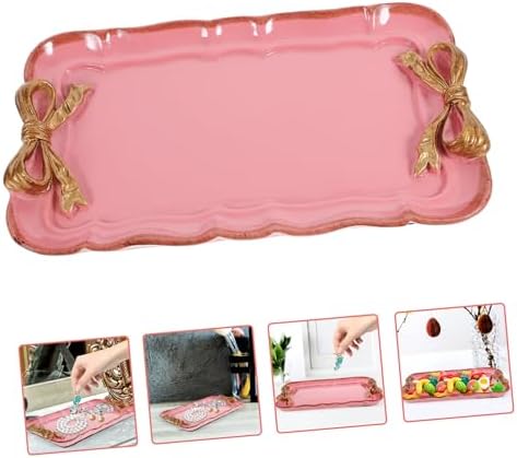 PRETYZOOM Resin Decorative Serving Tray
