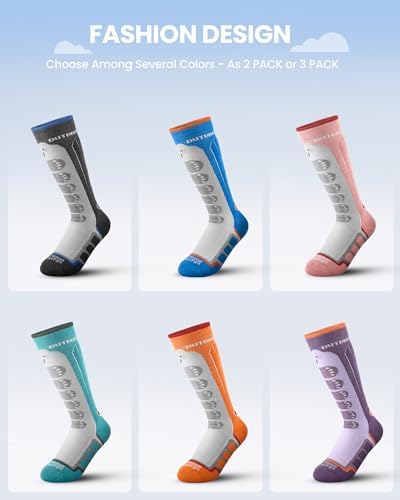 OutdoorMaster Kids Ski Socks 23 Pack Merino Wool 1