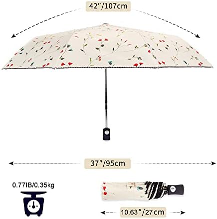 Cuby UV Sun Umbrella 107cm Foldable Travel Parasol