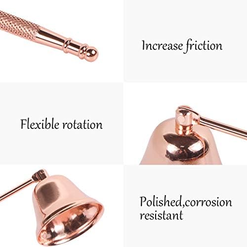 Harapu Rose Gold Candle Snuffer with Long Handle