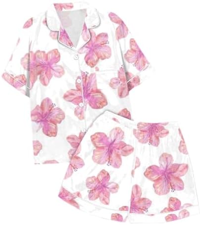 Kids Girls Flower Print Pajamas Set 3-6 Months