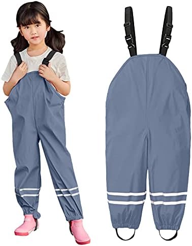 AIMAOMI Kids Waterproof Rain Pants for Boys Girls