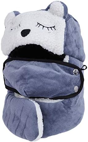 Unisex Kids Winter Ski Cap with Earflaps and Face Mask