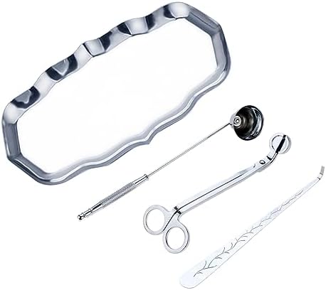 MUXSAM 4-in-1 Candle Care Tool Kit Silver
