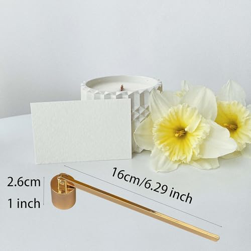 Golden Candle Snuffer with Long Handle and Swivel Bell 1
