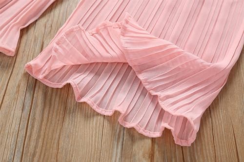 Toddler Girls Summer Sunflower Chiffon Ruched Outfits