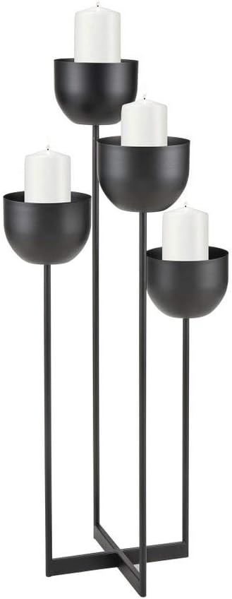 Elk Home Black Tulip Candlestick Holder 1