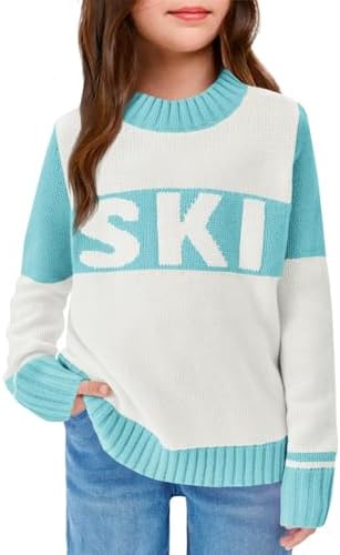 ALPSWARE Girls Boys Winter Ski Sweater Tops Warm Outfits 1