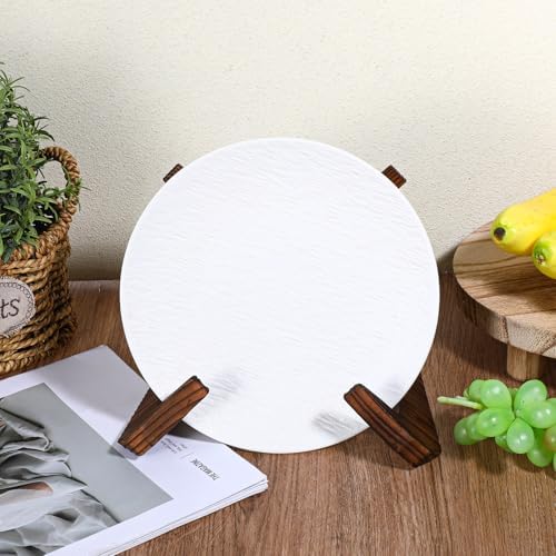 ElevateTech Wooden Plate Holder Display Stand 65 Inch