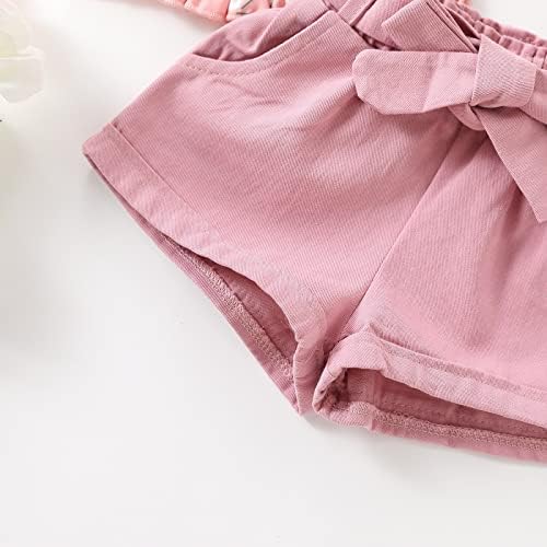 Toddler Girls Floral Print Smocked Outfit Set