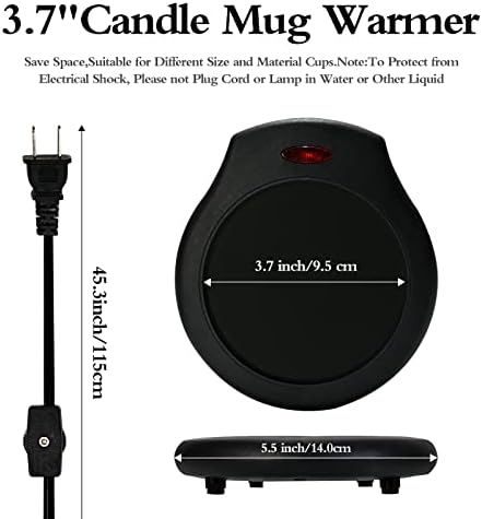 ASAWASA Candle Warmer Plate and Mug Warmer