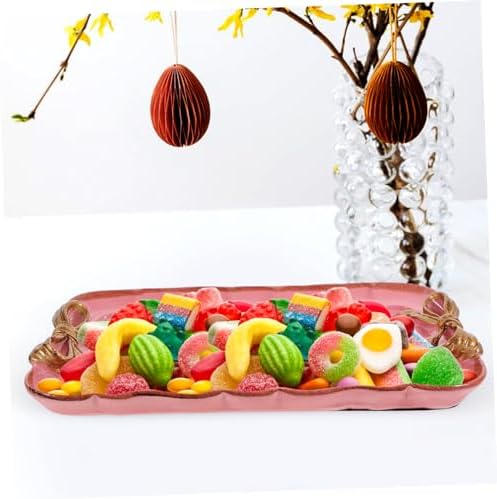 PRETYZOOM Resin Decorative Serving Tray