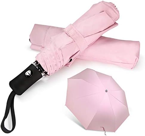 Shinok Compact Folding Sun Umbrella Lightweight Auto Open Close for Women 1