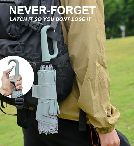 QWB TUMAAOTU Inverted Umbrella with Carabiner Handle