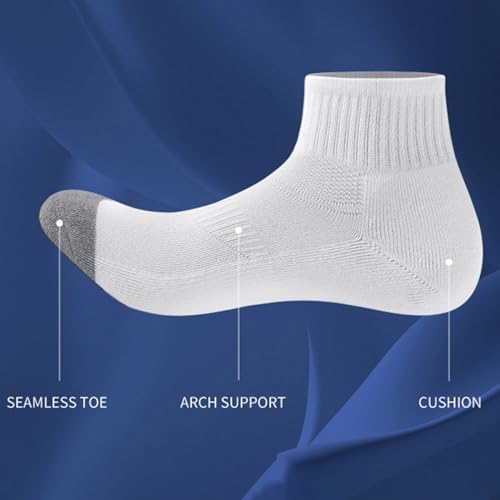 GIERIDUC Men Women Athletic Ankle Socks 6 Pairs