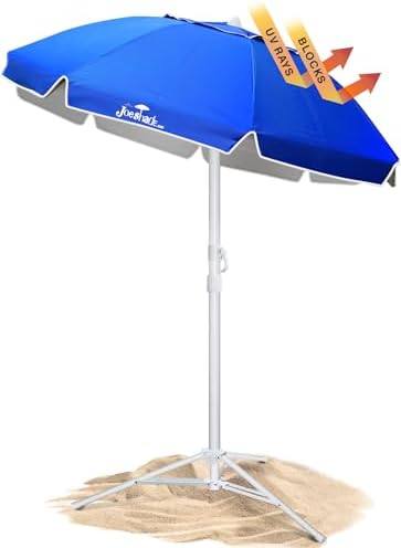 Portable UV Sun Shade Umbrella with Tripod Stand Blue