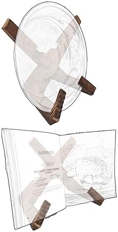 Bivpreom Adjustable Cookbook Stand for Kitchen Counter
