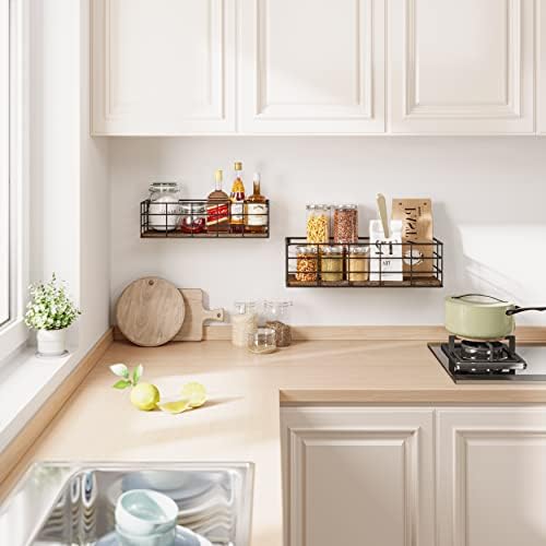 Fixwal Floating Shelves 4 Sets Wall Mounted Storage Shelves