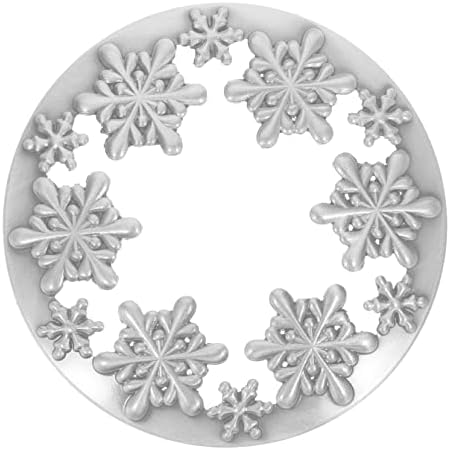 HOODANCOS Jar Candle Christmas Snowflake Topper 1