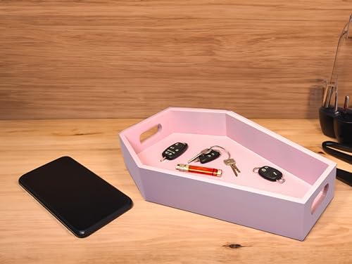 TOSOENPHY Pink Coffin Tray 142 Tall - Gothic Decor