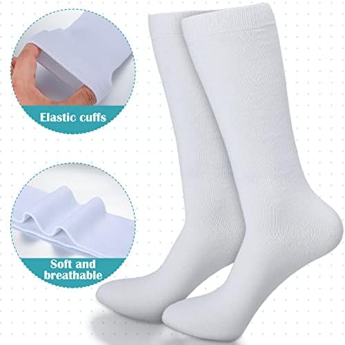 Janmercy 12 Pair Girls Knee High Breathable Socks