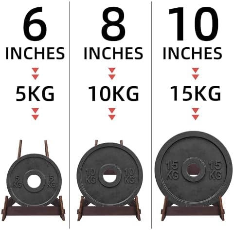 ZOZODIA 2 Pack 6 Inch Wooden Display Stand