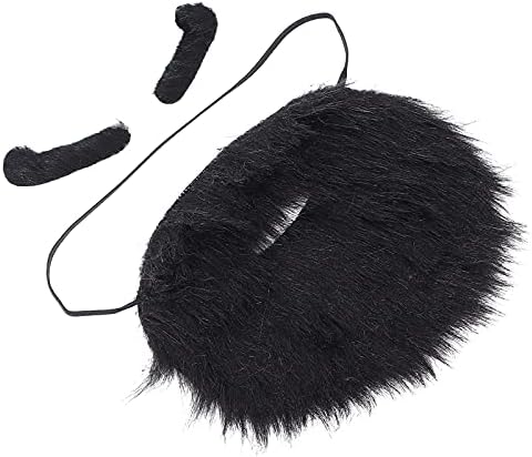Balit Plush Beard Eyebrows Costume Accessory Blue Card