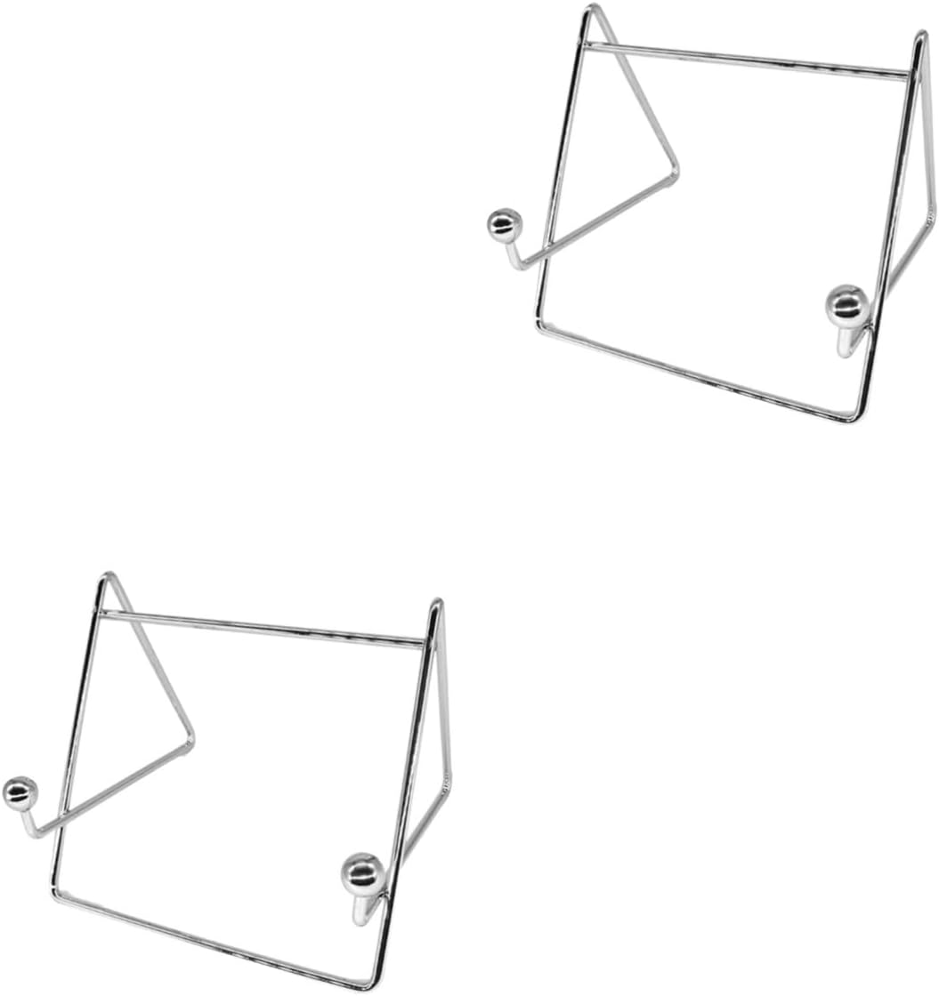 Zerodeko 2pcs Iron Easel Plate Holder Phone Stand